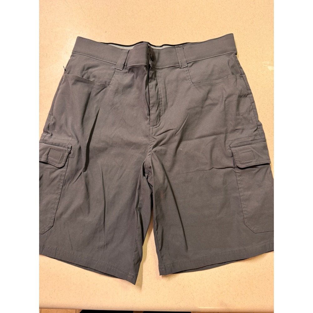 Orvis Mens Performance Cargo Shorts Gray Size 34 Hiking Fishing Outdoor